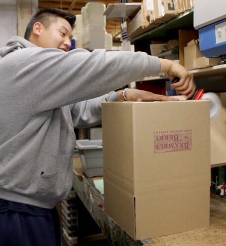 Viet is packing your order.