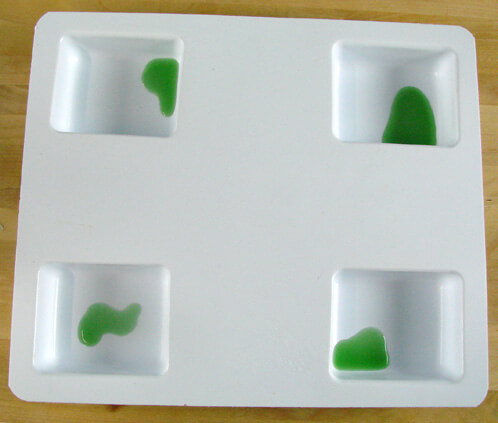 Pouring camo melt and pour soap