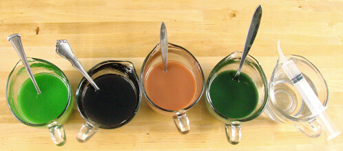Coloring melt and pour soap