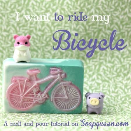 Learn how to make these adorable Bicycle Soaps!