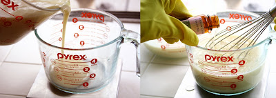 Adding fragrance oil to soap batter