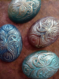 Mica brushed soaps