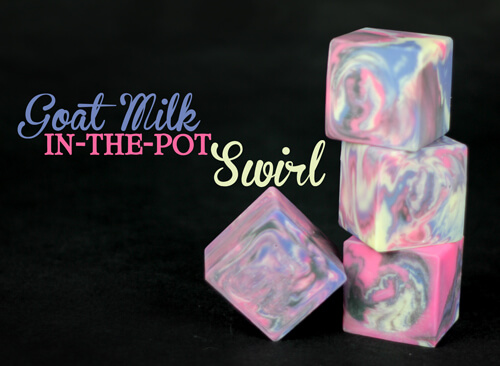 Goat Milk Soap - Learn how to make homemade soap with beautiful swirling colors and nourishing Goat Milking