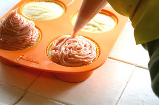 Frosting soap cupcakes
