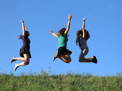 Kids jumping
