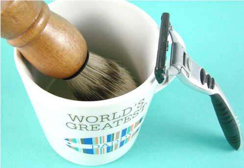 Finished shaving soap