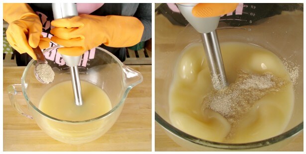 Adding loofah to cold process soap